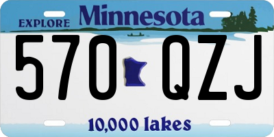 MN license plate 570QZJ