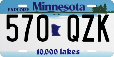 MN license plate 570QZK