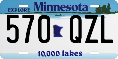 MN license plate 570QZL