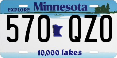 MN license plate 570QZO