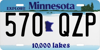 MN license plate 570QZP