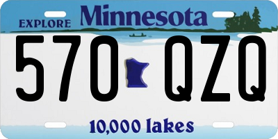 MN license plate 570QZQ