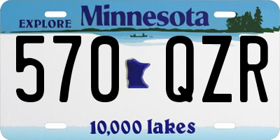 MN license plate 570QZR