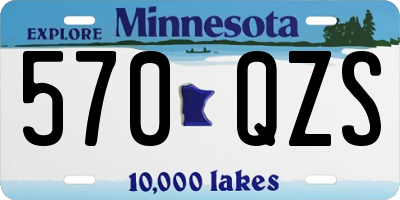MN license plate 570QZS