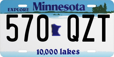 MN license plate 570QZT