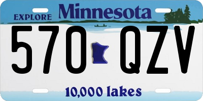 MN license plate 570QZV