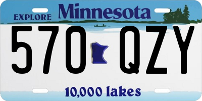 MN license plate 570QZY