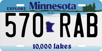 MN license plate 570RAB
