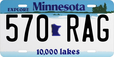 MN license plate 570RAG