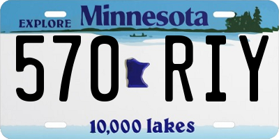 MN license plate 570RIY