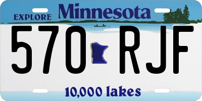MN license plate 570RJF