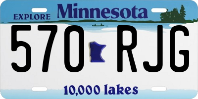 MN license plate 570RJG