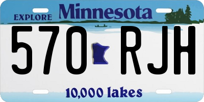 MN license plate 570RJH