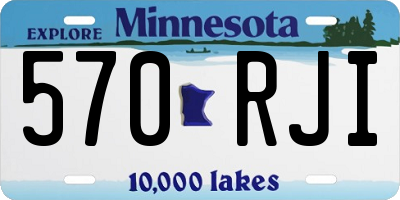 MN license plate 570RJI