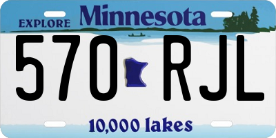 MN license plate 570RJL
