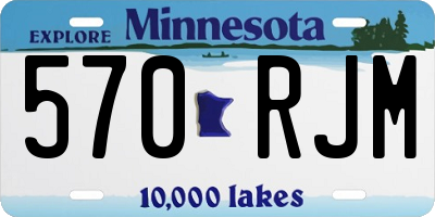 MN license plate 570RJM