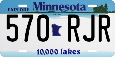 MN license plate 570RJR