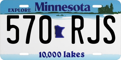 MN license plate 570RJS