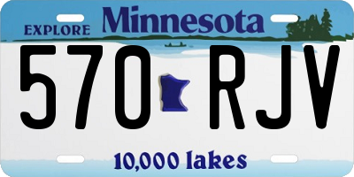 MN license plate 570RJV