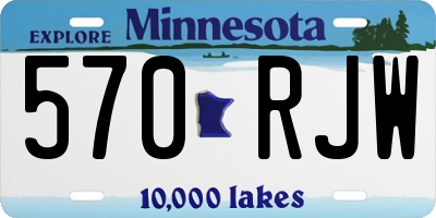 MN license plate 570RJW