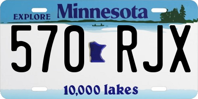 MN license plate 570RJX