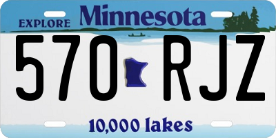 MN license plate 570RJZ