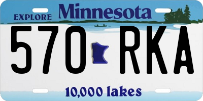 MN license plate 570RKA