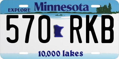 MN license plate 570RKB