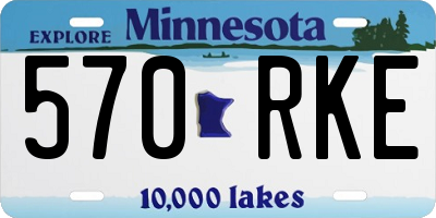 MN license plate 570RKE
