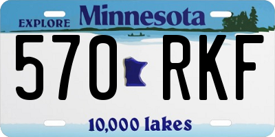 MN license plate 570RKF