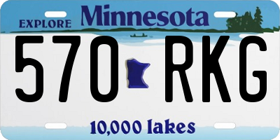 MN license plate 570RKG