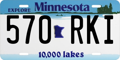 MN license plate 570RKI