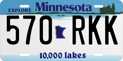 MN license plate 570RKK