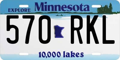 MN license plate 570RKL