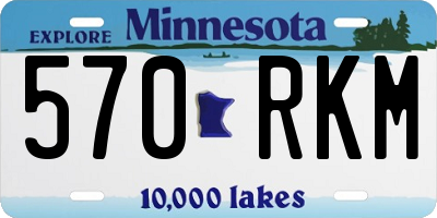 MN license plate 570RKM