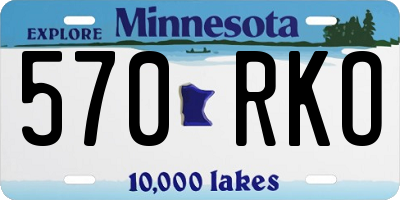 MN license plate 570RKO