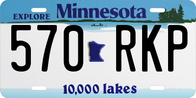 MN license plate 570RKP