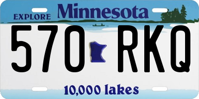 MN license plate 570RKQ