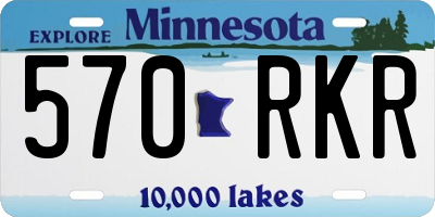 MN license plate 570RKR