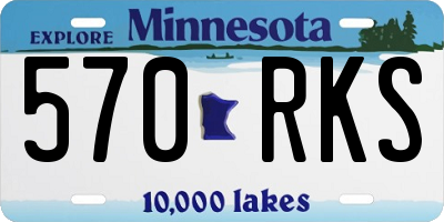 MN license plate 570RKS