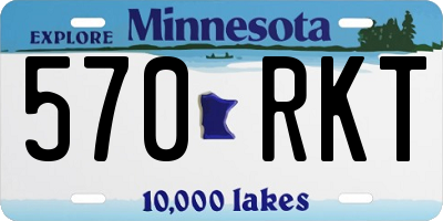 MN license plate 570RKT