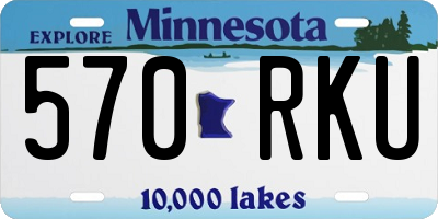 MN license plate 570RKU