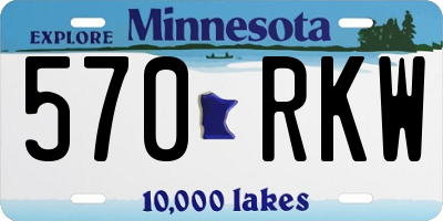 MN license plate 570RKW