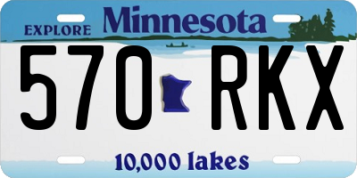 MN license plate 570RKX