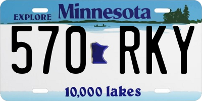 MN license plate 570RKY
