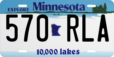 MN license plate 570RLA