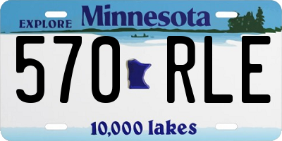MN license plate 570RLE