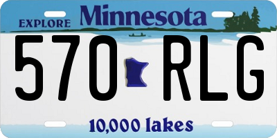 MN license plate 570RLG