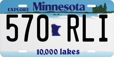 MN license plate 570RLI
