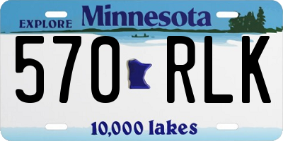 MN license plate 570RLK